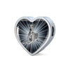 Italian Greyhound Dog Print Heart Charm Steel Bracelet-Free Shipping - Deruj.com