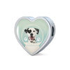 Dalmatian Dog Print Heart Charm Steel Bracelet-Free Shipping - Deruj.com
