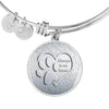 Paws Art Print Circle Pendant Luxury Bangle-Free Shipping - Deruj.com