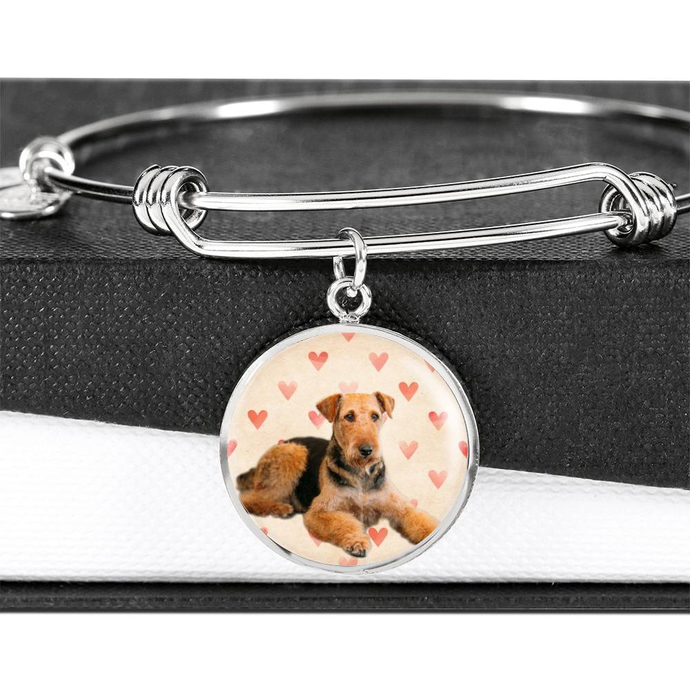 Airedale Terrier Print Luxury Bangle-Free Shipping - Deruj.com