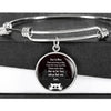 Cute Cat Print Circle Pendant Luxury Bangle-Free Shipping - Deruj.com