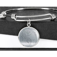 Lovely Cats Print Circle Pendant Luxury Bangle-Free Shipping - Deruj.com