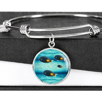 Achilles Tang Fish Print Luxury Bangle-Free Shipping - Deruj.com