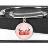 West Highland White Terrier (Westie) Print Circle Charm Bangle-Free Shipping - Deruj.com