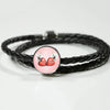 West Highland White Terrier (Westie) Print Circle Charm Leather Bracelet-Free Shipping - Deruj.com