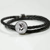 Boston Terrier Print Woven Leather Charm Bracelet-Free Shipping - Deruj.com