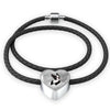 Boston Terrier Print Heart Charm Bracelet-Free Shipping - Deruj.com