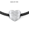 Cute Dolphin Print Heart Charm Leather Bracelet-Free Shipping - Deruj.com