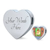 Golden Hamster Art Print Heart Charm Leather Woven Bracelet-Free Shipping - Deruj.com