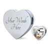 Himalayan Cat Print Heart Charm Leather Bracelet-Free Shipping - Deruj.com