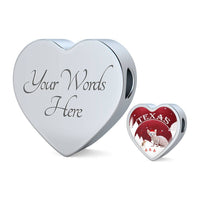 Sphynx Cat Print Heart Charm Leather Bracelet-Free Shipping - Deruj.com