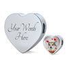 Norwegian Lundehund Print Heart Charm Braided Bracelet-Free Shipping - Deruj.com