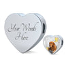 Golden Retriever Print Heart Charm Braided Bracelet-Free Shipping - Deruj.com
