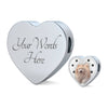Cute Pomeranian Print Heart Charm Braided Bracelet-Free Shipping - Deruj.com