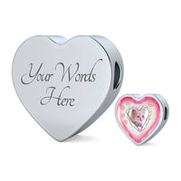 Cute Kitten Print Heart Charm Leather Woven Bracelet-Free Shipping - Deruj.com