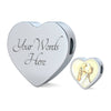 Bracco Italiano Dog Print Heart Charm Steel Bracelet-Free Shipping - Deruj.com