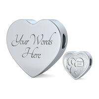 Paws Art Print Heart Charm Steel Bracelet-Free Shipping - Deruj.com