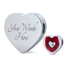 Cute Burmilla Cat Print Heart Charm Steel Bracelet-Free Shipping - Deruj.com