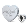 Nebelung Cat Print Heart Charm Steel Bracelet-Free Shipping - Deruj.com