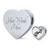 Mustang Horse Art Print Heart Charm Steel Bracelet-Free Shipping - Deruj.com
