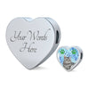 Cute American Shorthair Print Heart Charm Steel Bracelet-Free Shipping - Deruj.com