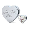 Bull Terrier Print Heart Charm Steel Bracelet-Free Shipping - Deruj.com