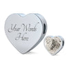 Appaloosa Horse Print Heart Charm Steel Bracelet-Free Shipping - Deruj.com