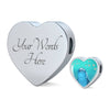 Dolphin Fish Print Heart Charm Steel Bracelet-Free Shipping - Deruj.com