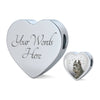 Cane Corso Print Heart Charm Steel Bracelet-Free Shipping - Deruj.com