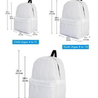 Bichon Frise On Red Fur Print Backpack- Express Shipping - Deruj.com