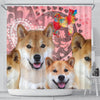 Shiba Inu Print Shower Curtains-Free Shipping - Deruj.com