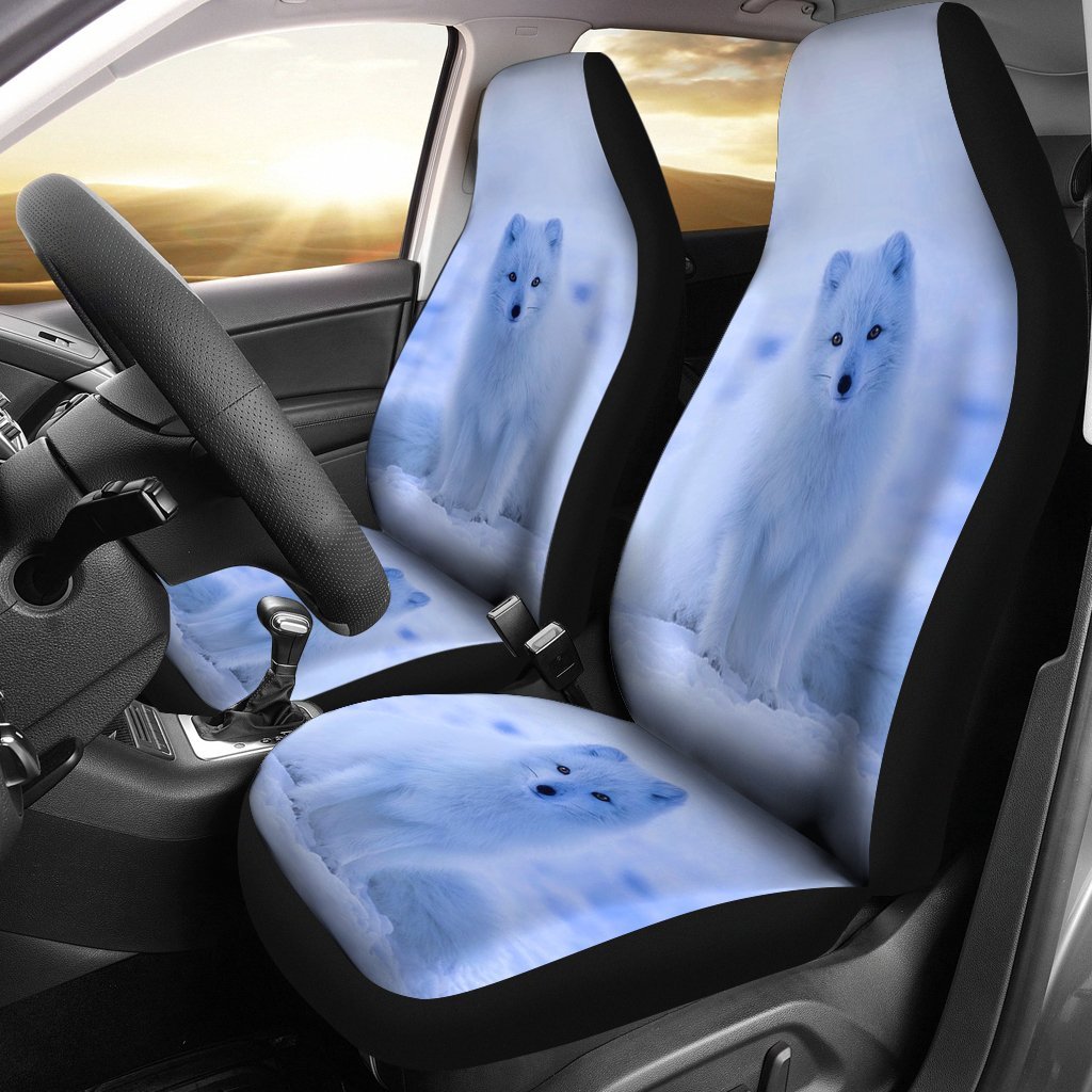 Arctic Fox Print Car Seat Covers-Free Shipping - Deruj.com