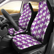 Bichon Frise Dog Pattern Print Car Seat Covers-Free Shipping - Deruj.com