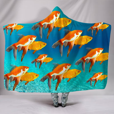 GoldFish Print Hooded Blanket-Free Shipping - Deruj.com