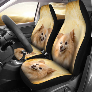 Cute Pomeranian Dog Print Car Seat Covers- Free Shipping - Deruj.com