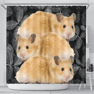 Cute Golden Hamster Print Shower Curtains-Free Shipping - Deruj.com