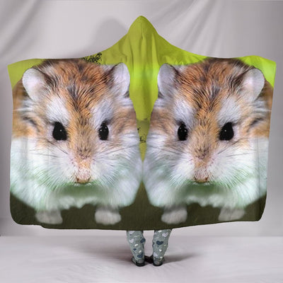 Roborovski Dwarf Hamster Print Hooded Blanket-Free Shipping - Deruj.com