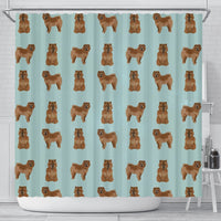 Cute Chow Chow Dog Pattern Print Shower Curtains-Free Shipping - Deruj.com