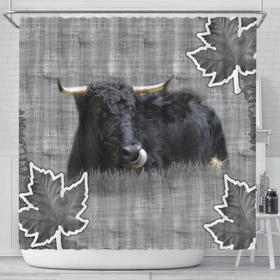 Welsh Black cattle (Cow) Print Shower Curtain-Free Shipping - Deruj.com