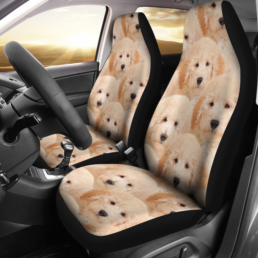 Goldendoodle In Lots Print Car Seat Covers-Free Shipping - Deruj.com