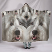 Cute Old English Sheepdog Print Hooded Blanket-Free Shipping - Deruj.com