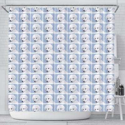 Kuvasz Dog Pattern Print Shower Curtain-Free Shipping - Deruj.com