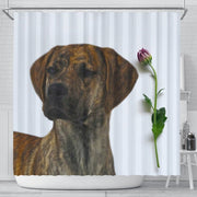 Plott Hound Dog Print Shower Curtain-Free Shipping - Deruj.com