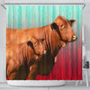 Beefmaster Cattle (Cow) Print Shower Curtain-Free Shipping - Deruj.com