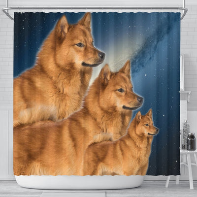 Finnish Spitz Print Shower Curtains-Free Shipping - Deruj.com