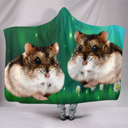 Campbell Dwarf Hamster Print Hooded Blanket-Free Shipping - Deruj.com