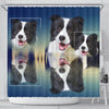 Cute Border Collie Dog Print Shower Curtain-Free Shipping - Deruj.com