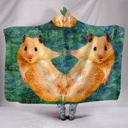 Golden Hamster Print Hooded Blanket-Free Shipping - Deruj.com