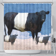 Amazing Belted Galloway Cattle (Cow) Print Shower Curtain-Free Shipping - Deruj.com