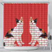 Japanese Bobtail Cat Print Shower Curtain-Free Shipping - Deruj.com